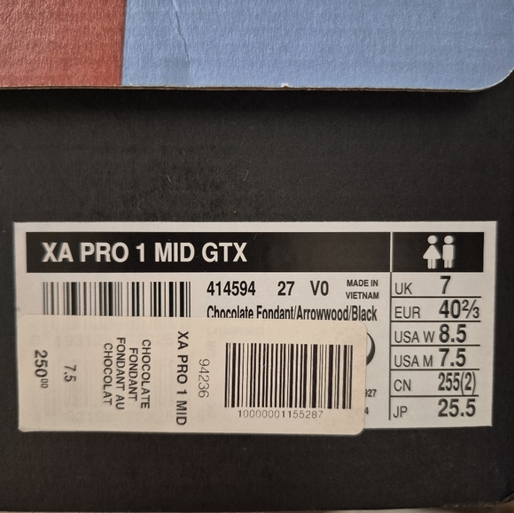 Salomon XA PRO 1 Mid-Length in chocolate fondant size 8.5 - Picture 5 of 6